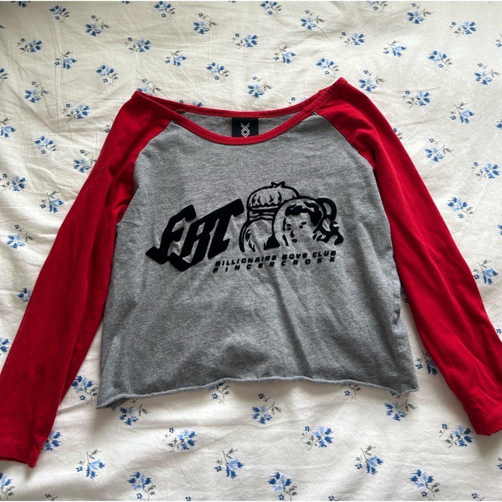 I thrifted this “Billionaire Boys club” designer top